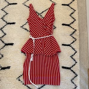 Betsy Johnson peplum sailor style dress. Lightly worn